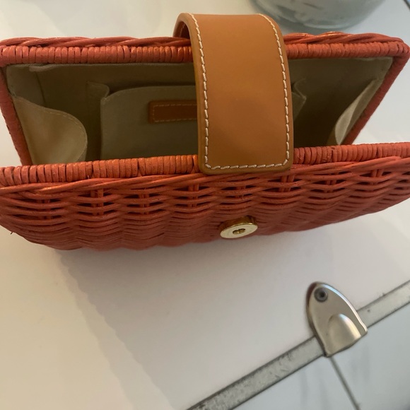 Mark & Graham Woven Orange Clutch - Picture 3 of 5